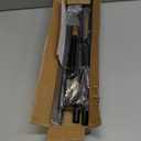 Black Curtain Rods for Windows 28 to 48 Inch(2.3-4ft), 5/8 Inch Diameter Heavy Duty Metal Small Curtain Rods with Brackets, Modern Decorative Drapery Rods, Window Curtains Rod