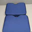 FASTMOMENT 2 Pcs Stadium Seat Cushions Water-Repellent Bleacher Seat Cushions Indoor & Outdoor Seat Cushion for Bleachers Portable Stadium Cushion for Sports Events, Office Chairs, Beaches (Stylish Style - Blue)