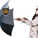 Uzi Tactical Self Defense Umbrella  Windproof Unbreakable Fiberglass with Carbide Tip - Lightweight, Large, Portable, Travel Umbrella for Men & Women  Combat-Ready for Rain, Snow & Wind