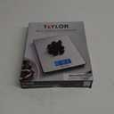 Taylor 11lb Stainless Steel Digital Kitchen Scale, Ultra-Thin, Silver