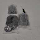 100 Pcs 6 inch Garden Landscape Staples Galvanized Pins Lawn Stakes for Weed Barrier Ground Cover,U-Type Heavy Duty (100 Pcs x 6")