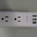 USB Multi Plug Outlet Extender - YISHU Surge Protector with Rotating Plug, 6 AC Plug Extender with 3 USB Ports, 3-Sided Swivel Power Strip Best Ideal Stocking Stuffers for Adults