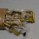 Over The Table Rod Stand with Clamps Adjustable 31"-110'' Length 31"-64" Height Gold Table Balloon Arch Stand with Storage Bag, For Valentines Day Party Wedding Anniversary Decoration