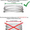 Mason Jar Lids Wide Mouth Plastic 4 pack-USA Made-Flip Cap Screw Top Pour Spout Drink Hole - Leak-proof for Ball, Kerr, Azure Canning Jars - Airtight for Drinks to Go and Controlled Pouring - Black