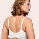 HSIA Minimizer Bras for Women Plus Size, Full Coverage Coolcomfort T Shirt Unlined Bra with Underwire for Heavy Breast (White) 40H