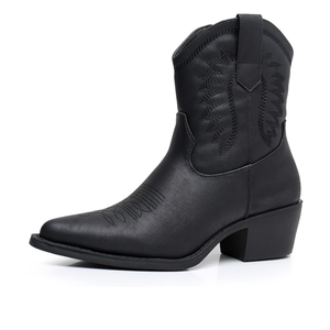 GLOBALWIN Women's Western Charm Cowgirl Boots Mid Calf Comfy Cowboy Boots For Women With Pointed Toe, 11