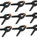 12pcs Adjustable Plastic Spring Clamps for Pool Photography Woodworking Versatile Clips for Backdrop Support Secure Towel Holds Compact Portable Design