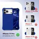 for iPhone 17 Pro Case, Compatible with MagSafe, Screen Protector +[Integrated Silicone Camera Control Button], Shockproof Protective Magnetic Case for iPhone 17 Pro 6.3", Cobalt Blue