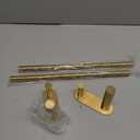 24 Inch Adhesive Towel Bar - Stainless Steel Stick on Towel Rack for Bathroom, No Drilling Towel Holder with 2 Hooks, Brushed Gold
