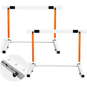 Blulu Adjustable Track and Field Hurdles Height Sports Training Hurdle with Counterweight Heavy Duty Track and Field Equipment Practice Training from 30 to 42 Inch for Athletes Adults