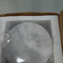 Gusto Nostro White Marble Coasters Set of 6 with Non-Slip Backing - Luxury Natural Stone Coasters for Drinks - Genuine Marble Kitchen Accessories, Round Stone Coaster for Kitchen Counter, Coffee Table