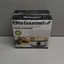 Elite Gourmet EST250 2.5 Quart Electric Compact Mini Food Vegetable Steamer, 400W with BPA-Free Tray, Auto Shut-off 60-min Timer, Veggies, Seafood, Chicken, Egg Cooker and more