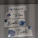 4 Pieces Rustic Farmhouse Bathroom Wall Decor - Relax Soak Unwind Breathe Wood Hanging Sign for Home Spa and Laundry