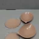 Awant Strapless Sticky Bra Invisible Sticky Boobs Silicone Adhesive Bra Backless Pushup Lift Bra Beige