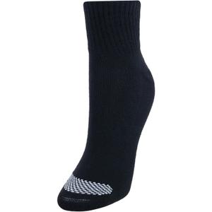 Hanes Women's Cool Comfort Toe Support Ankle Socks, 6-Pair Pack (Black/White Vent)