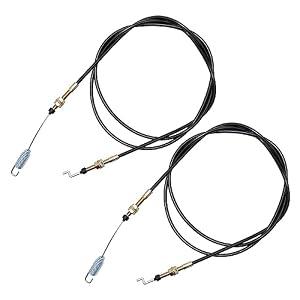LIDSCURA 2Pcs 2-11082 Shifter Cable Replacement for Trailmaster Trail Wagon TW400 TW11 BD300 Chuck Wagon CW-11 CW-413 CW-265 Land Master LM400 Shift Cables LM650 UTV Go-Karts Parts and Accessories