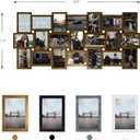 Jerry & Maggie 4X6 Collage Picture Frames for Wall Decor, 21 Opening Collage Wall Hanging for 6x4 Photo, Multi Picture Frame Set with One-piece Design Gold