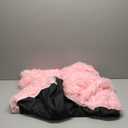 BFPETHOME Dog Beds for Large Dogs, Plush Kennel Pad - Fluffy Cozy &Ease Anxiety, Washable Dog Mats with Anti-Slip, 42 (41 x 27 inch), Pink