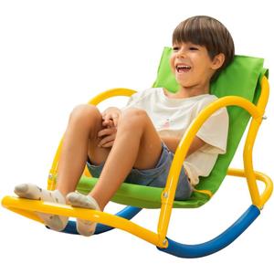 PLATPORTS Calming Sensory Rocking Chair for Kids – Balance Seat for Focus, Relaxation & Play | Indoor Outdoor Therapy Chair for Autism, ADHD & Active Kids, Medium