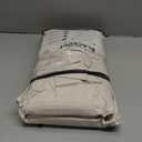 100% Blackout Shield Linen Blackout Curtains for Bedroom 84 Inches Long, Back Tab/Rod Pocket Living Room Drapes, Thermal Insulated Blackout Curtains 2 Panels Set, 50" W x 84" L, Cream