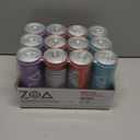 ZOA Zero Sugar Energy Drinks with Electrolytes, Vitamin C, Amino Acids, B-Vitamins, Made with Green Tea Caffeine, Sugar-Free Variety Pack- Four Flavors, 12 Fl Oz Cans (12-Pack) (EXP 08/08/26)