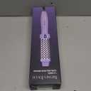 1.5 Inch Thermal Brush Blowout with 5 Temp Settings, Universal Voltage Hair Curling Iron, Ceramic Ionic Thermal Round Curling Brush Suitable for Medium and Long Hair, Purple