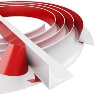 Flexible Quarter Round Molding Trim - Peel and Stick Silicone Caulk Strip,Shoe Molding for Floor Edges,Wall Corner,Staircase,Cabinet,Baseboard and Window Sill in Bathroom/Kitchen/Living Room,236 Inch (White)