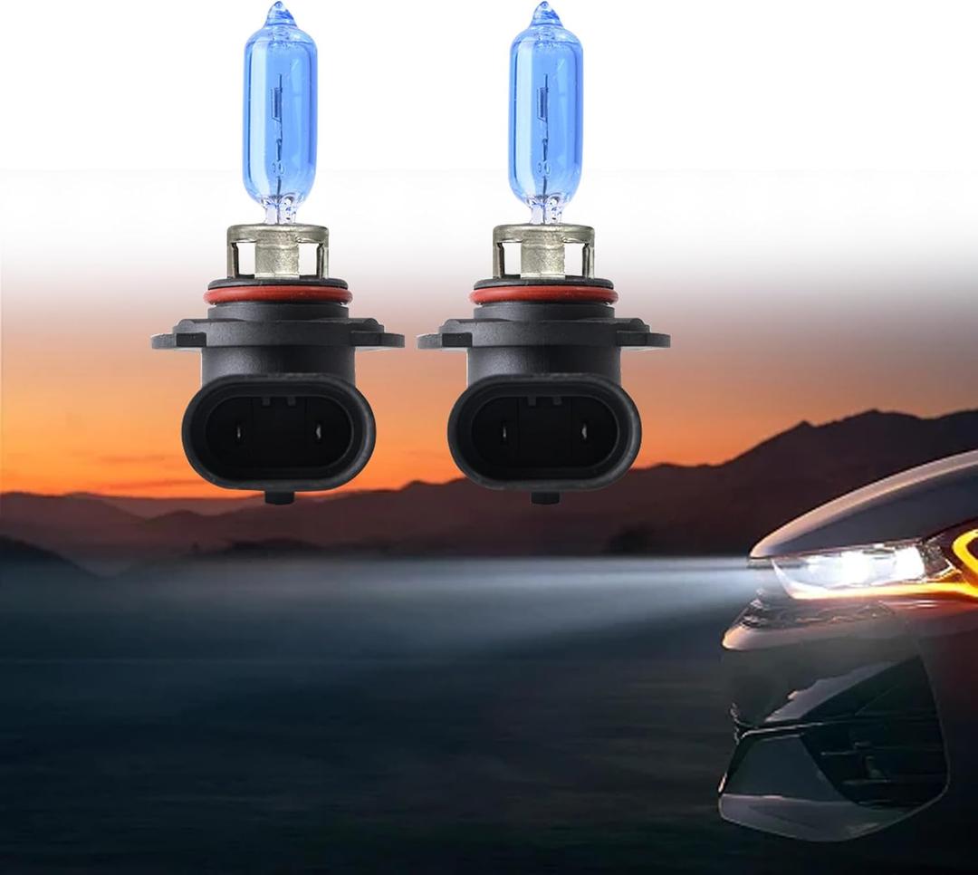 2PCS Halogen Headlight Bulb, Car Super Bright LED Bulb, 9005/HB3 LED Headlight Bulbs, 12V 100W Low Beam and Fog Replacement Bulb, Plug-and-play, Car Hod Halogen Lamp for Most Cars