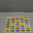 Magnetic Wooden Fishing Game Toy for Toddlers, Alphabet Fish Catching Counting Games Puzzle with Numbers and Letters, Preschool Learning ABC Math Educational Toys 3 4 5 Years Old Girl Boy Kids