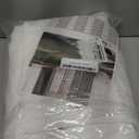 LAMIT White Linen Curtains for Living Room, Light Filtering Panels, Grommet Privacy Protected Sheer Linen Curtains for Bedroom/Kids' Room, Set of 2 Panels, 52 x 80 Inch