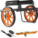 VEVOR 300lbs Kayak Cart, All-Terrain Super Duty Trolley Cart, Canoe Cart Dolly with 15-inch No-Flat Solid Rubber Tires and Kickstand, Quickly Assembles & Disassembles, for Kayaks, Canoes, Paddleboards
