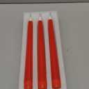 Homemory Waxy Red Flameless Taper Candles with Remote, Led Flameless Candlesticks Classic Tall Candle, Flickering Battery Operated Taper Candles for Bedroom, Dining Room, 9.6 inches