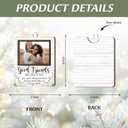 2 x Friendship Ornament 2025  Best Friend Ornament, Rustic Farmhouse Picture Frame with Friendship Quote, Friends Are Like Stars Sentimental Gift for Best Friend, Christmas Tree Keepsake