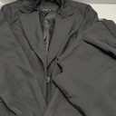 TRONSTORE Women's Business Solid Suit 2 Piece Slim Fit Classic Blazer Pants Set for Women Formal Office, Black, L