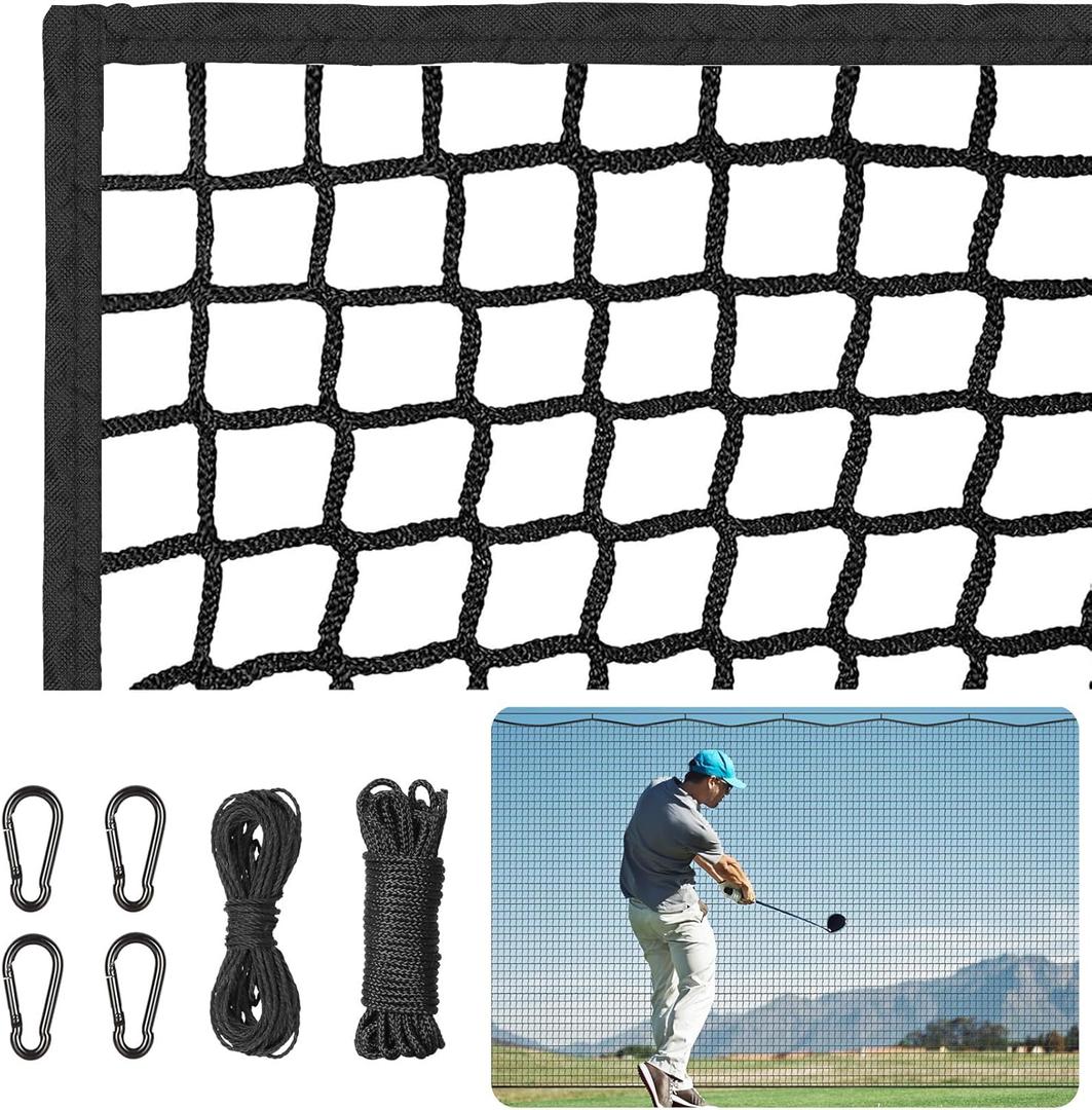 Heavy Duty Golf Practice Net, High-Impact Golf Hitting Net for Indoor/Outdoor Use