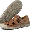 MAIZUN Leather Sandals for Men Summer Closed Toe Sandal Outdoor Fisherman Shoes Hiking Walking Shoes for Beach Walking Hiking Sport Sandal (10.5, Dark Brown)