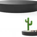 Jueraori Round Display Pedestal Stands, Party Event Decor Cylinder Plinth Stand, Wedding Decoration Display Platform Base Stand For Home Boutiques Jewelry Display (Black, 31.5x3.9in)