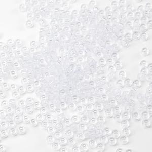 Gxueshan 1000 Pcs Acrylic Translucent White Clear Pony Beads 6x9mm Bulk for DIY Friendship Bracelet Necklace Jewelry Making Earring Hair Braiding Braids Kandi Beads