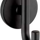 Delta Trinsic (1-Pack) Towel Hooks Matte Black Single Bathroom Hooks Wall Mounted for Robes & Towels Hand Towel Hook Holder Kitchen, Bathroom Accessories