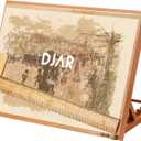 DJAR 5-Position Wood Drafting Table for Painting, Tabletop Easel and Sketching Board, Adjustable Angle Drawing Stand for Adult Artist, 18 1/2 Inches by 14 3/10 Inches, A3