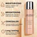 Air Brush Makeup Foundation,Flawless Airbrush Foundation for Older Women,Teenagers,Middle-aged and Mature Skin,Lightweight Moisturizing,Buildable Coverage for Smooth Radiant Skin (02 Beige)