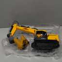 V-Opitos RC Excavator Toys for Boys Age 3, 4, 5, 6, 7, 8, 9, 10+ Years Old, 13CH Excavable Remote Control Construction Toys with Alloy Shovel/Lights/Sounds, Ideal Christmas Birthday Gifts for Kids