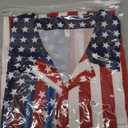 Men 4th of July Patriotic Shirt,American Flag Shirt Short Sleeve Button Down,Hawaiian Neon Funny Novelty Shirts (Large)