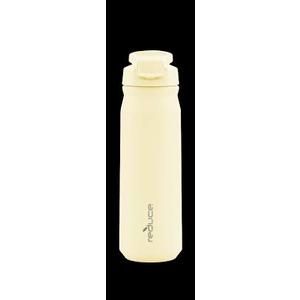 REDUCE Aura Vacuum Insulated 26 oz Water Bottle - Leak-Proof & Chug Spout for Quick Hydration - Keeps Drinks Cold for 30 Hours - Removable Handle for Travel or Gym - Soft Sit Base Yelow