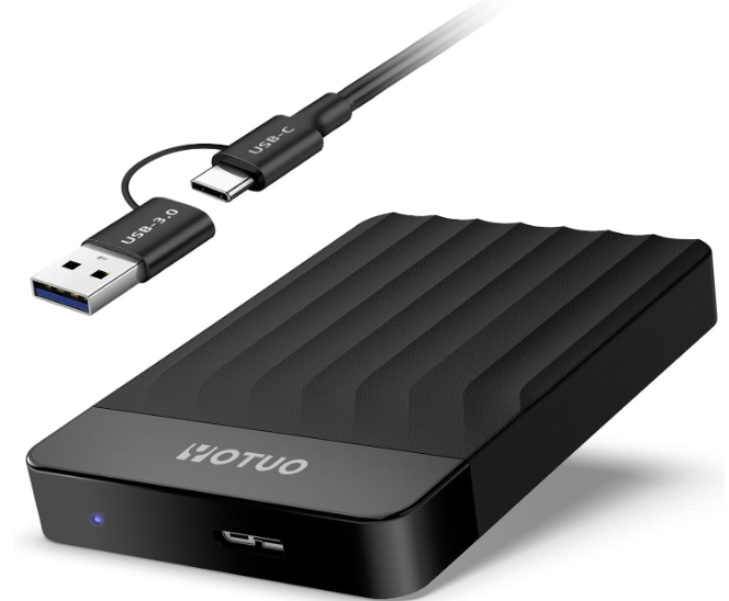 YOTUO Portable External Hard Drive Storage Expansion Mobile HDD USB 3.0 USBC for PC, Mac, Desktop, Laptop, PS4, Xbox One X/S, Xbox 360, Office & Game (Black, 1TB)
