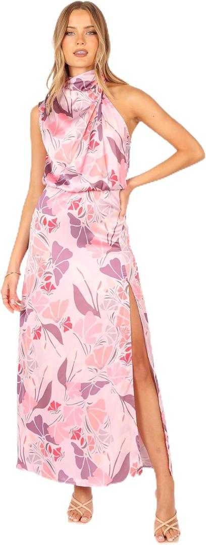 Petal & Pup Women's Amelia Halterneck Maxi Dress (M)