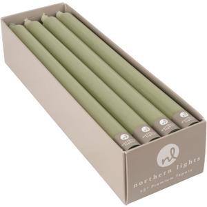 Northern Lights Candles - 12" 12pk Tapers - Sage Green - 72761