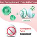 TB Tbuymax 2pc Diaphragm and 6pc Duckbill Valves Compatible with Elvie Stride Breast Pump Parts, Replace for Elvie Stride Pump Not Original Pump Seals Membrane Accessories