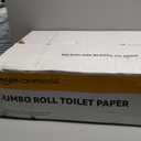 AmazonCommercial FSC Certified 2-Ply White 9 Jumbo Roll Toilet Paper, Septic Safe, Compatible with Universal Dispensers - 12 Rolls