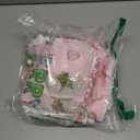 Preboun 6 Pcs Merry Christmas Kitchen Towels Gingerbread Decorative Hand Towels Sweet Cute Pink Dish Cloth Farmhouse Xmas Tea Cloth Kitchen Accessories Bathroom Decor (Fresh Color)